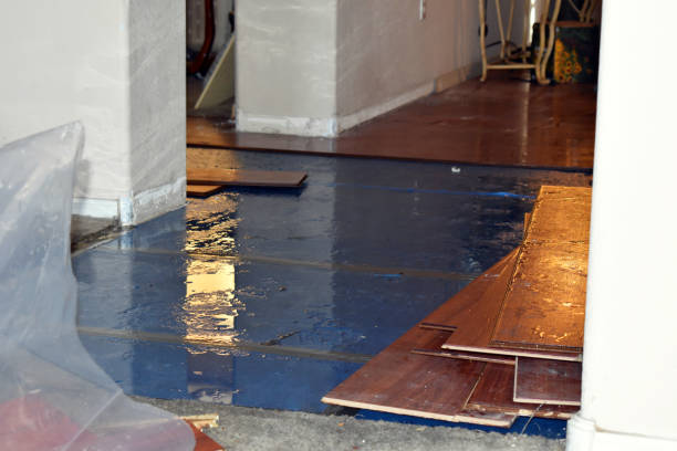 Professional Water Damage Restoration technician working in Tipton, CA
